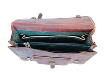 Load image into Gallery viewer, THOR NATURAL LEATHER SATHCEL, XL (16")
