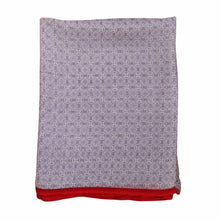 Load image into Gallery viewer, 100% Wool Scarf, Pale Slate &amp; Crimson
