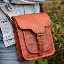 Load image into Gallery viewer, ZEPHYR, LEATHER SHOULDER BAG, SMALL (9")
